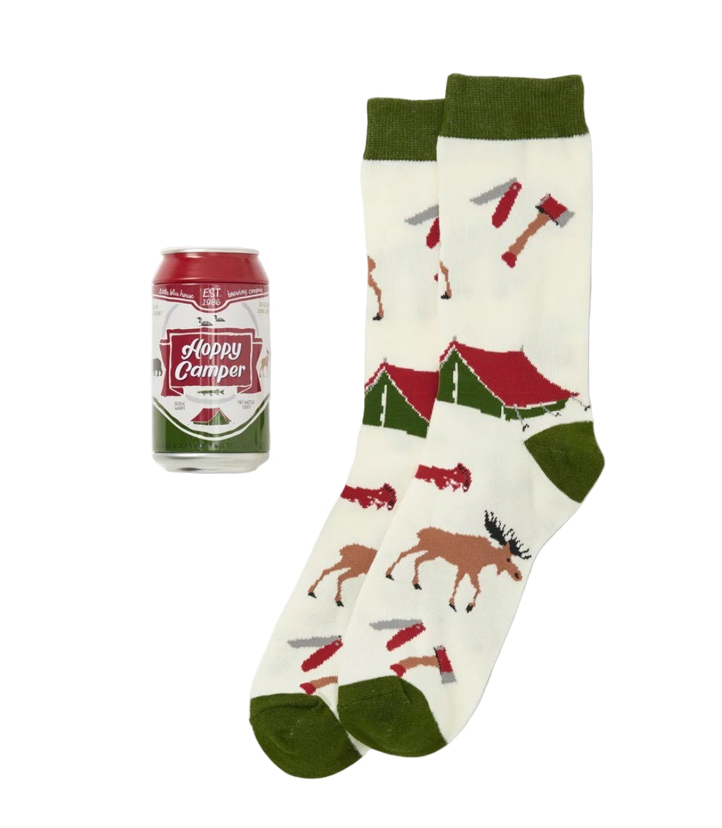 Hoppy Campers Beer Can Socks