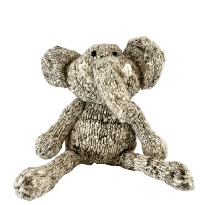 finn + emma Organic Wool Knit Elliott the Elephant Animal