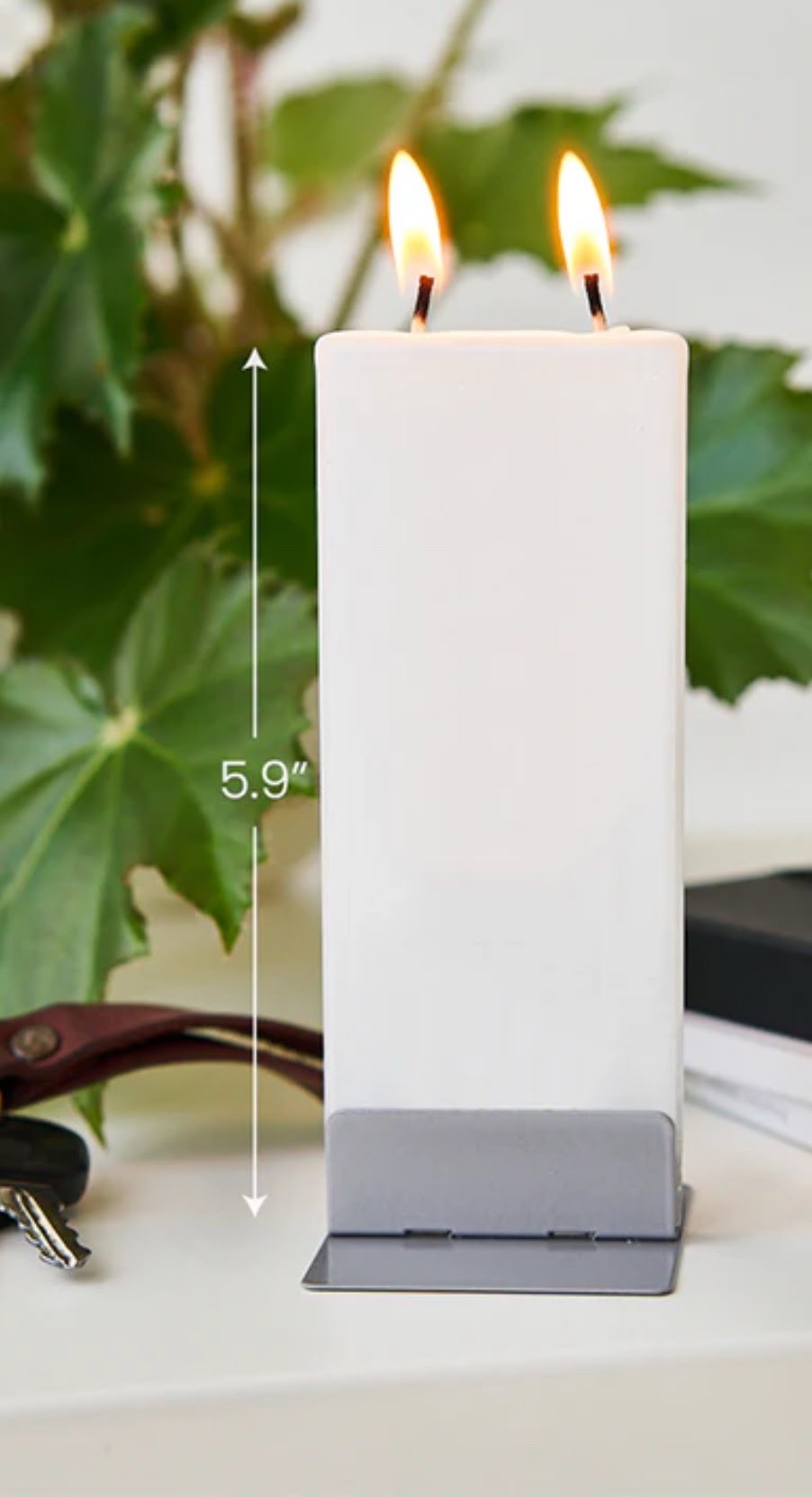 Flatyz Sea Shell Coral Christmas Tree Candle