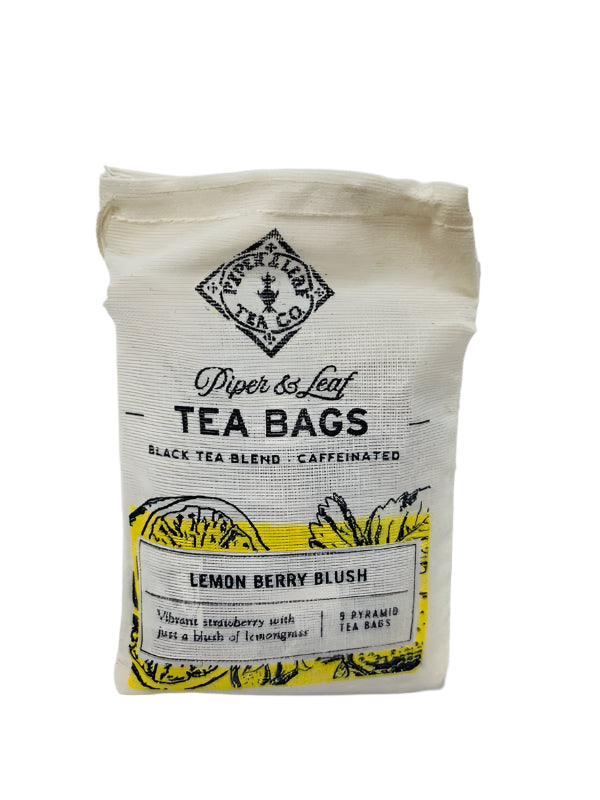 Piper &amp; Leaf Lemon Berry Blush Tea Bags
