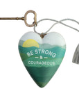 Be Strong & Courageous Art Heart