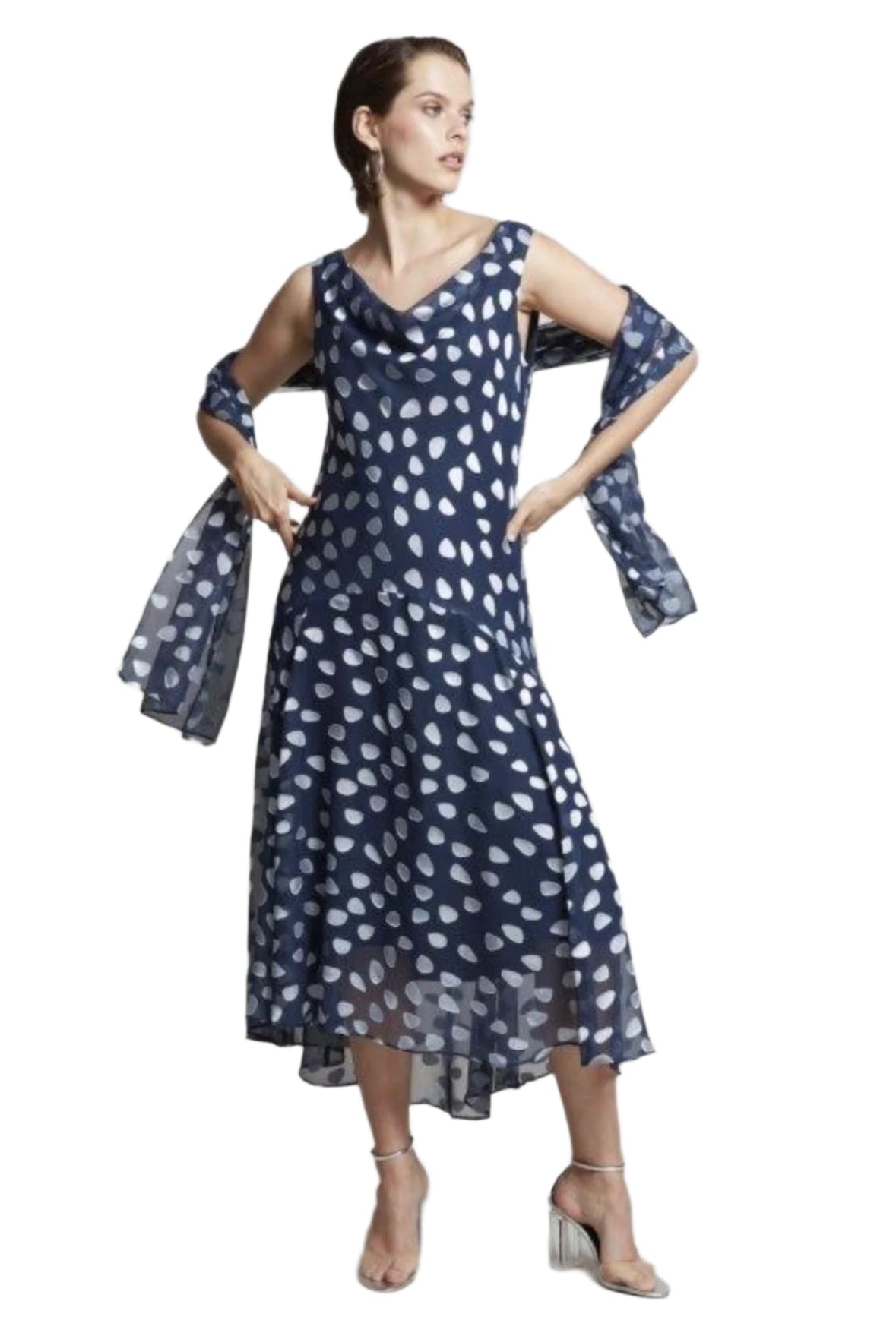 Compli K Dress Dot w/ Shawl 50115