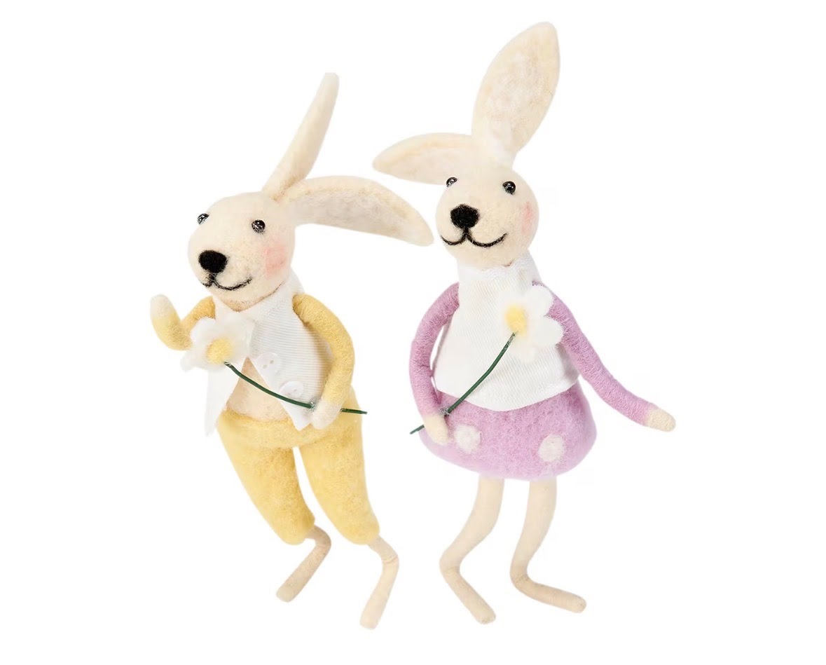 Rabbit Couple Critter Set