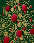 Flatyz Gold Christmas Tree on Green Candle