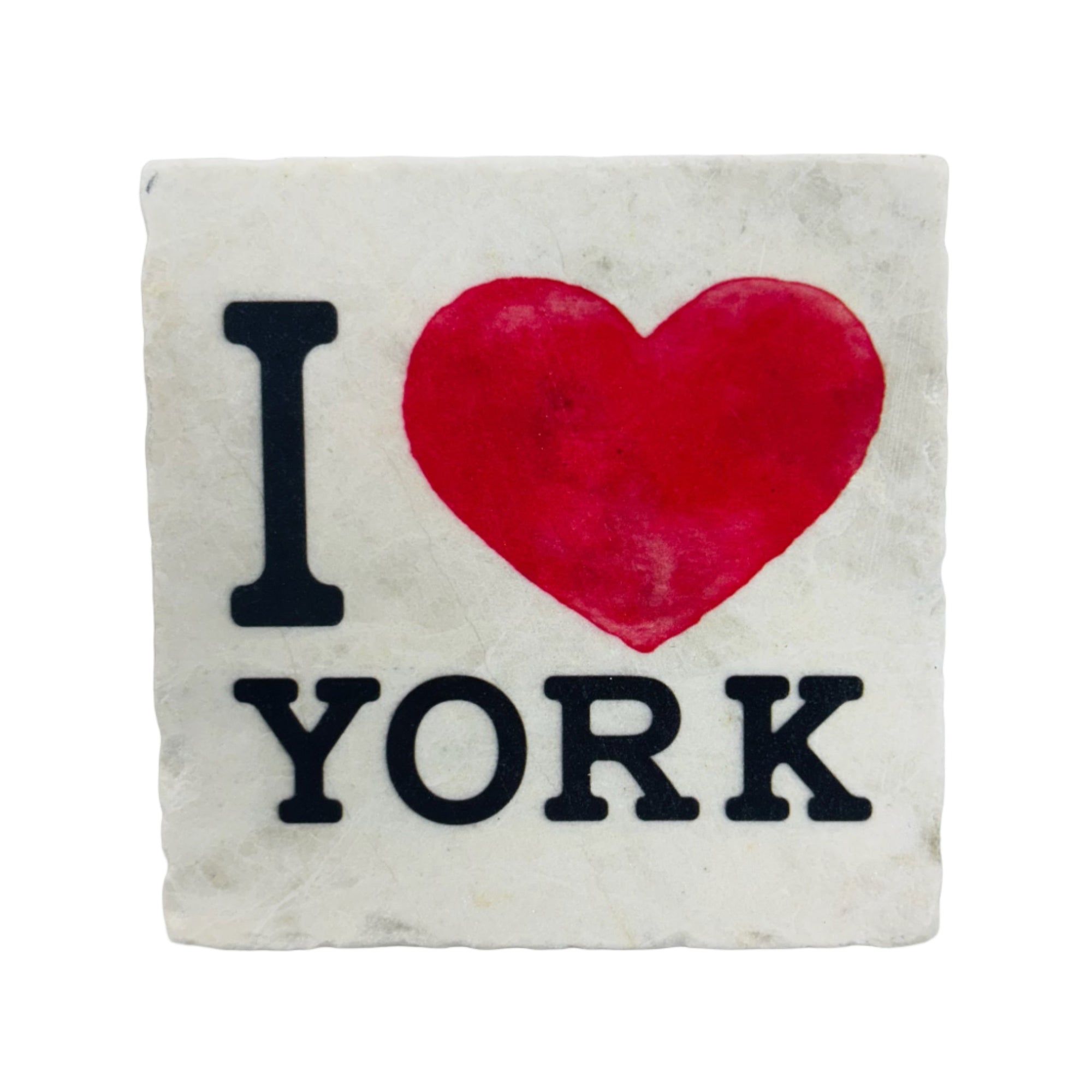 I Heart York Marble Coaster