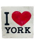 I Heart York Marble Coaster