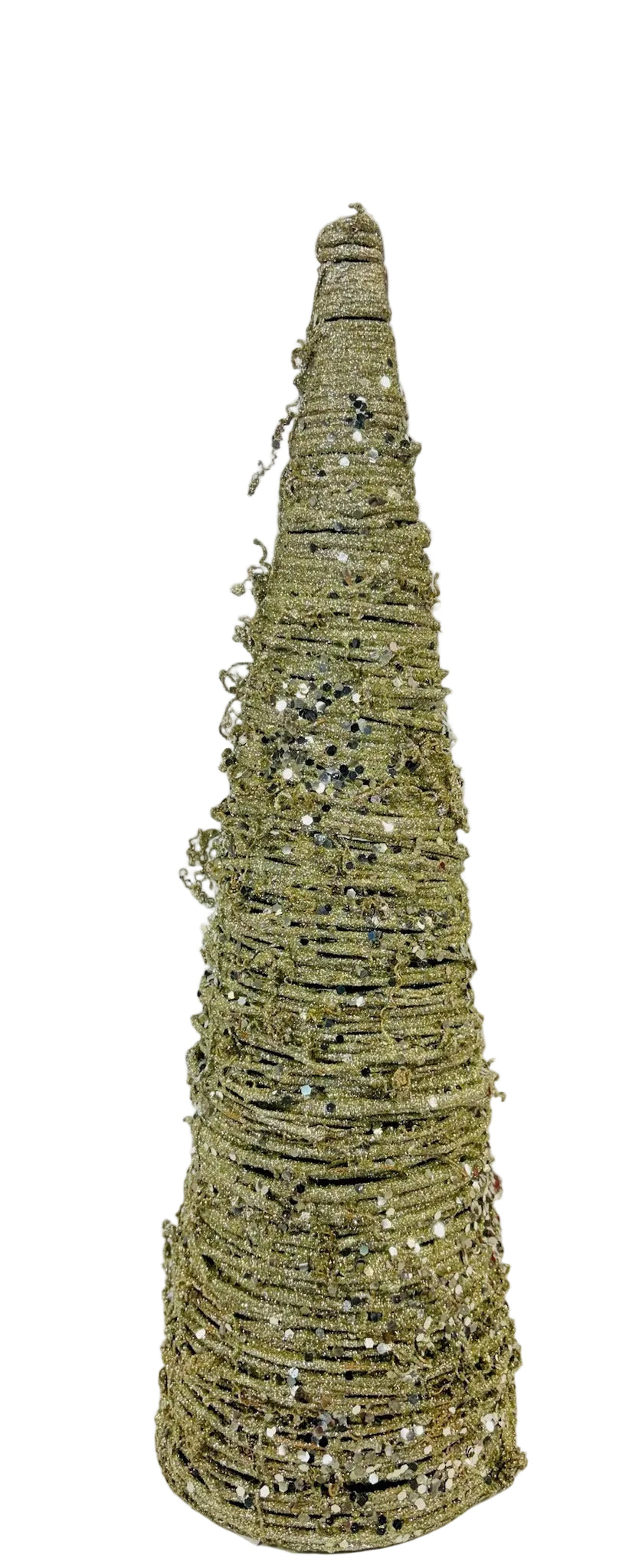 Large Gold Glitter Tree Decor