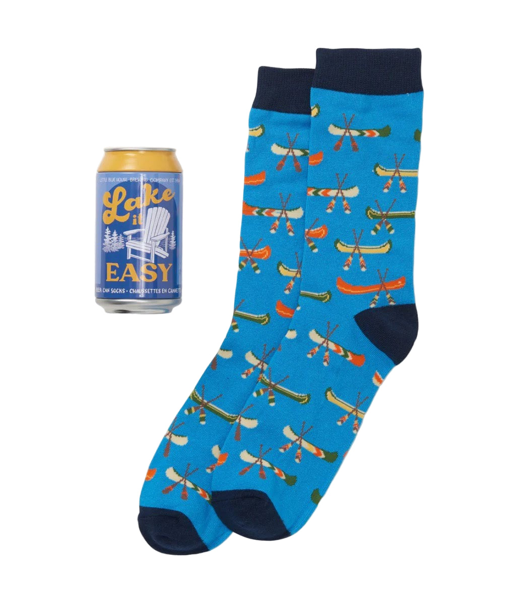Lake It Easy Beer Can Socks