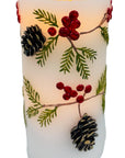 Christmas Pine & Berries Water Candle