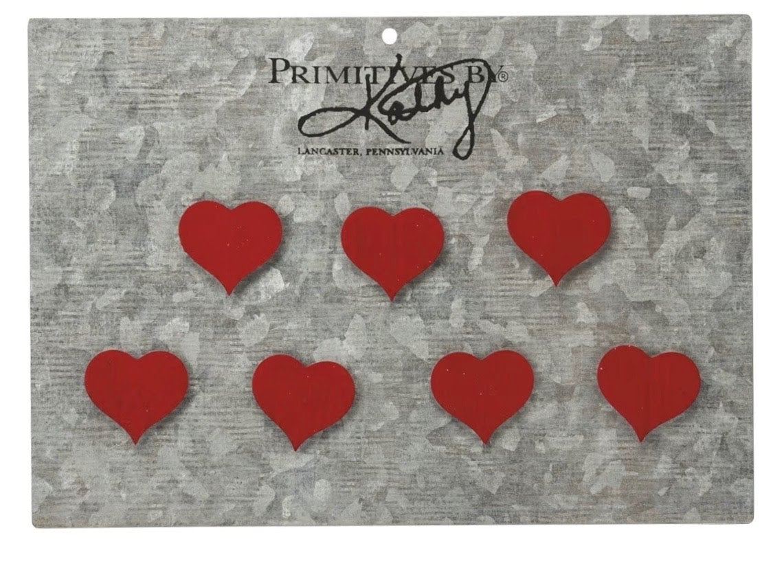Memo Holder Heart Magnet Set