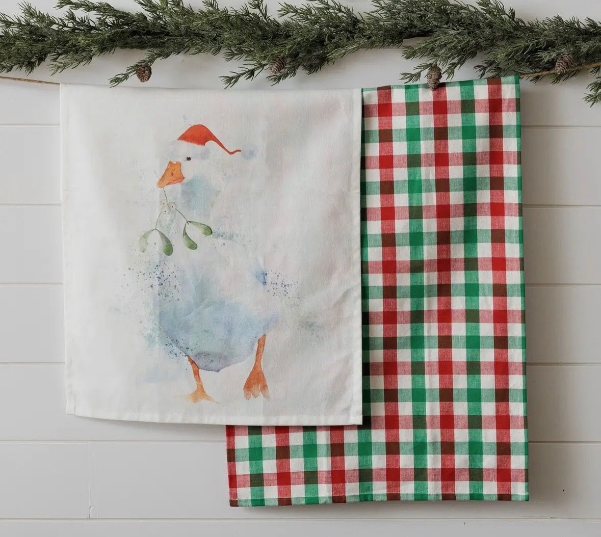 Winter Goose Tea Towel Set