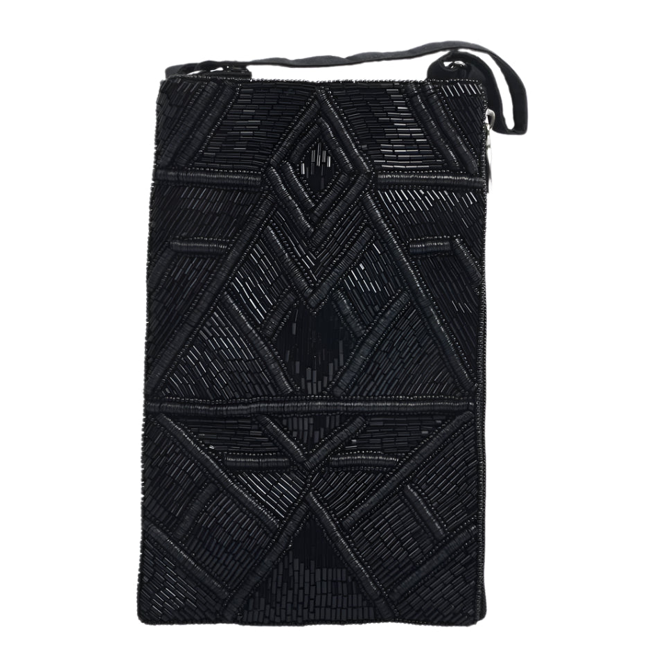 Black Beaded Purse