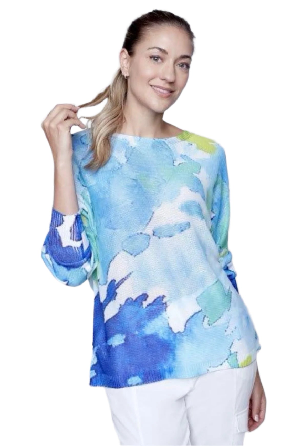 Carre Noir Sweater 3/4 Sleeve 6803