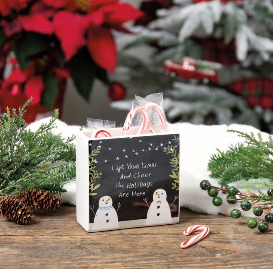 Lift Your Limbs And Cheer The Holidays Are Here Vase