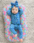 Gigi and Max Ruffled Miley Leopard Zip Onesie