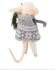 Christmas Mouse Critter with Wreath