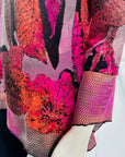 Variations Sunset Floral Burnout Top V7759
