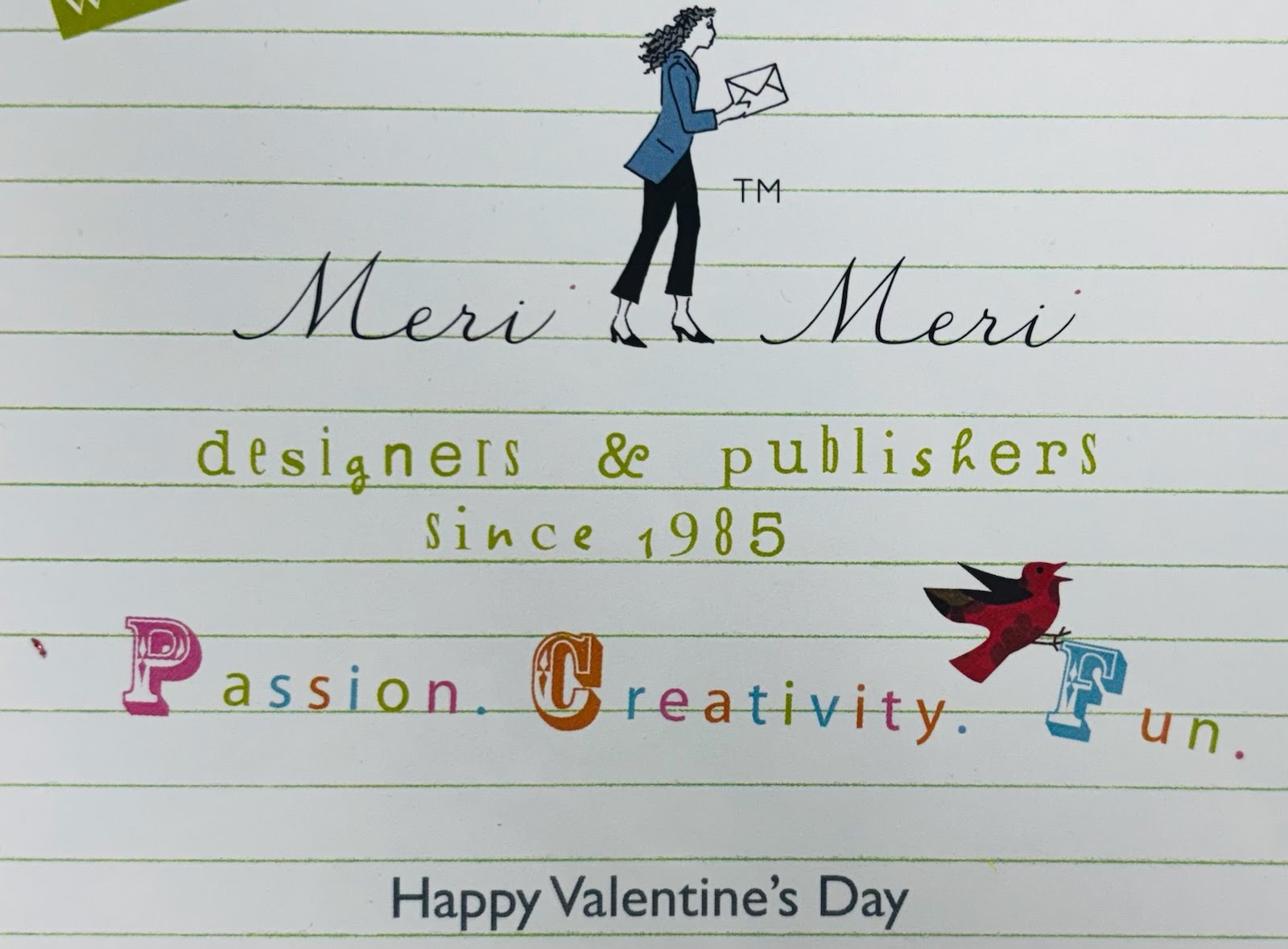Meri Meri Valentines Day Card