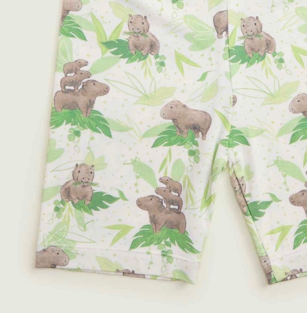 Warmies Capybara Shorties Pajama Set