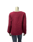 Kleen Cotton Rosy Red Frog Button Top A2944174