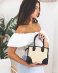 JEN & CO. Clementine Straw Satchel