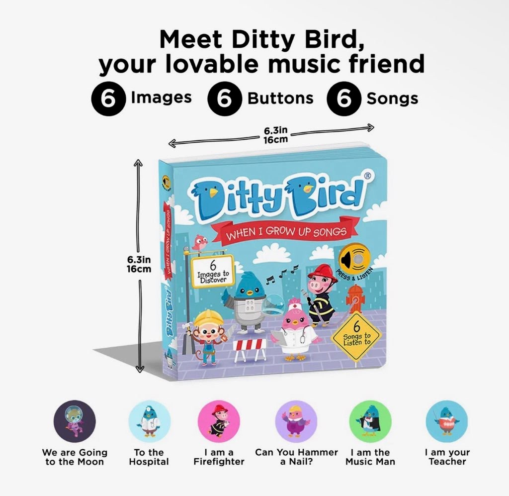 Ditty Bird When I Grow Up Sound Book