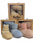 Sheepskin Powder Blue Baby Bootie