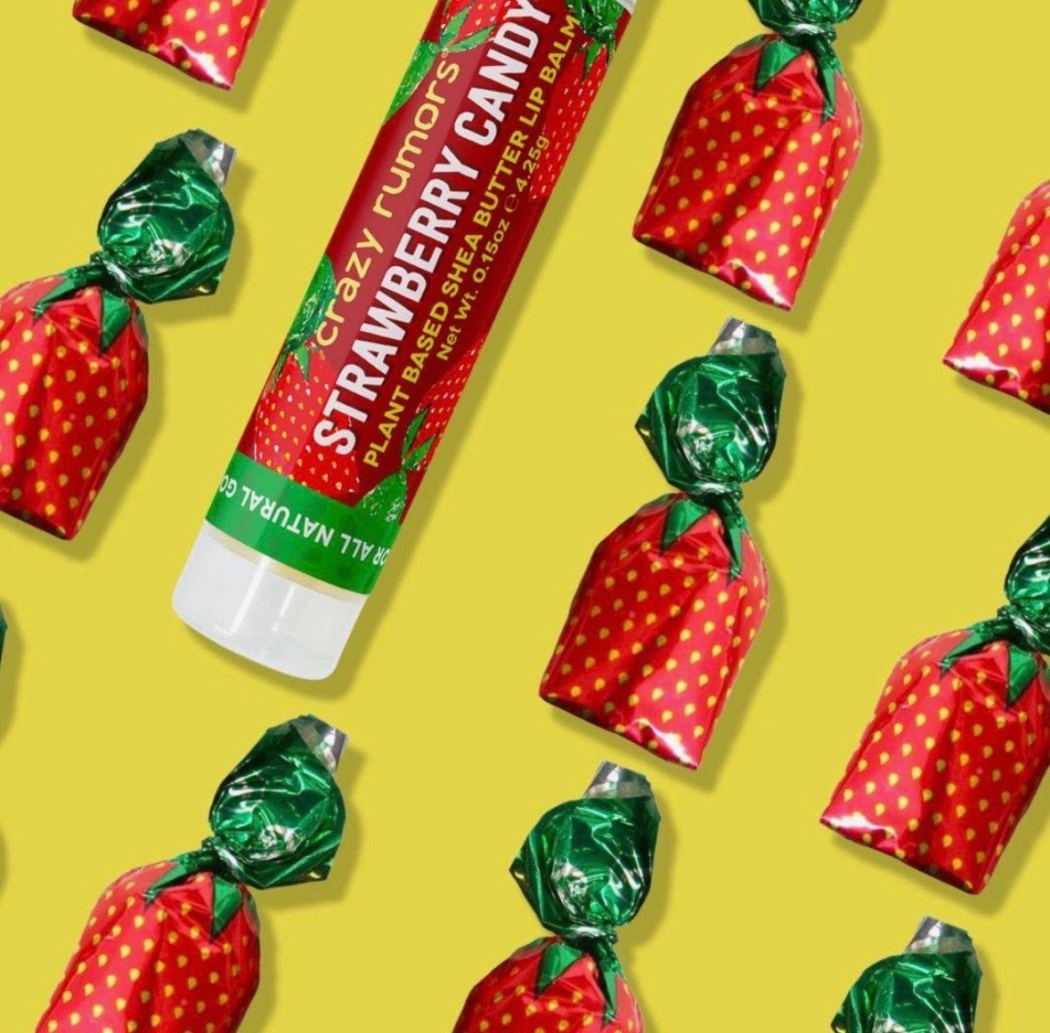 Crazy Rumors Strawberry Candy Lip Balm