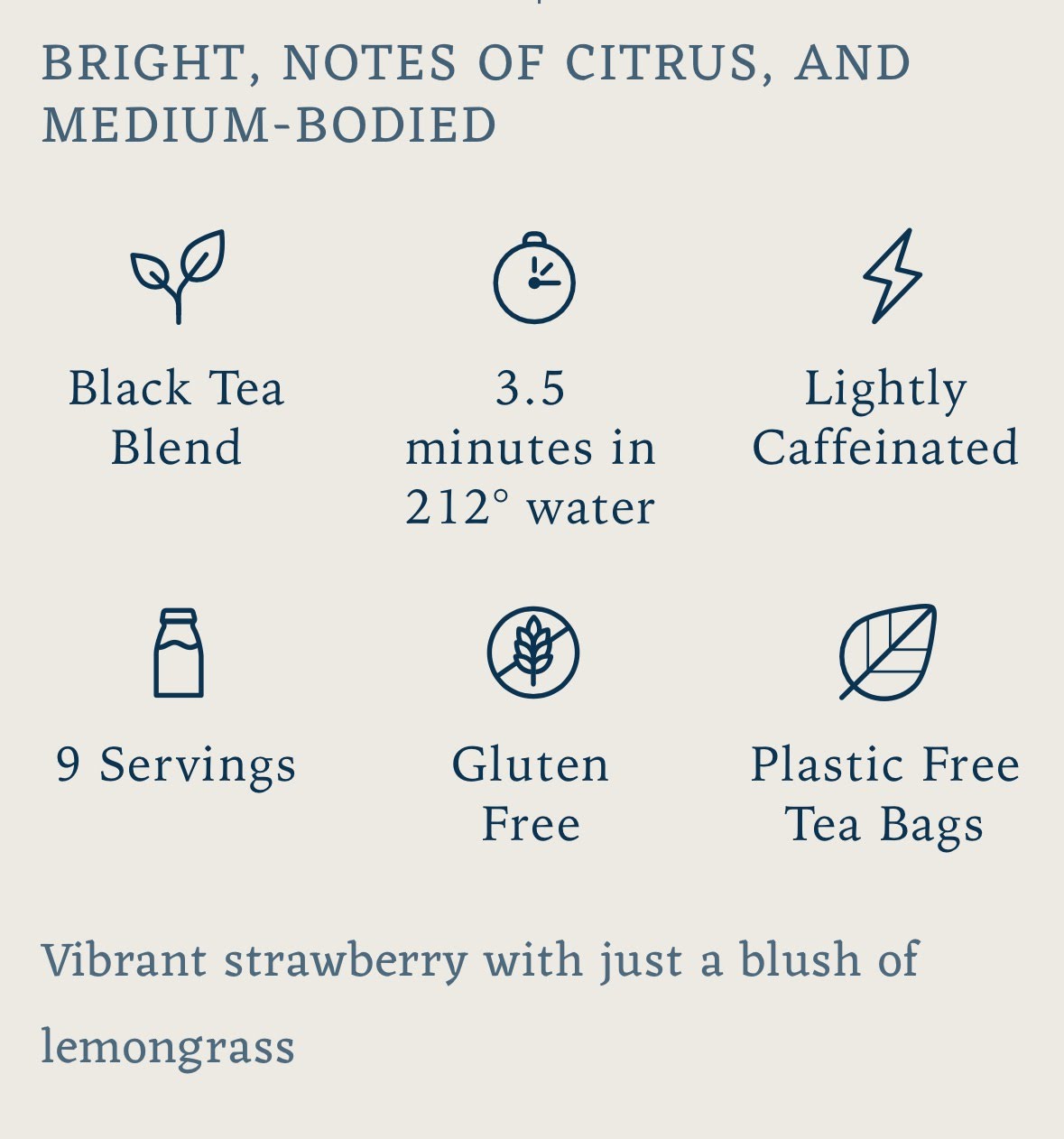 Piper &amp; Leaf Lemon Berry Blush Tea Bags