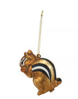 Chipmunk Glass Ornament