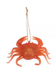 Red Crab Glass Ornament