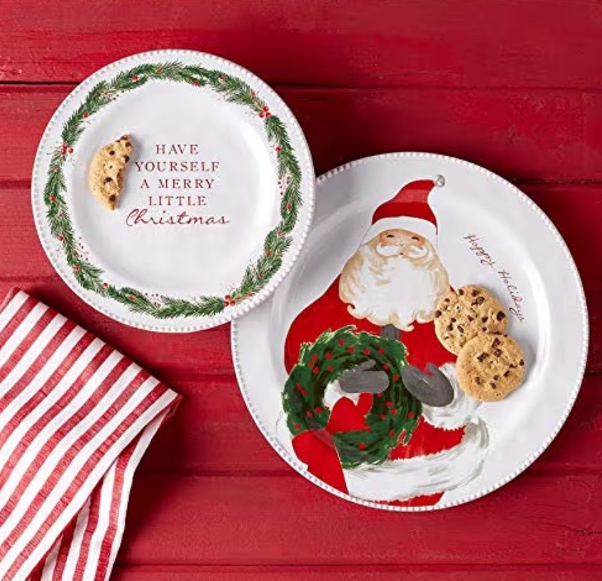 Mud Pie Santa Serving Platter Set