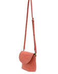 Joy Susan Lazer Cut Daisy Flap Crossbody