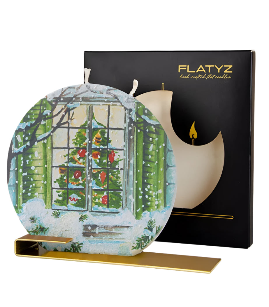 Flatyz Christmas Tree in Window Candle
