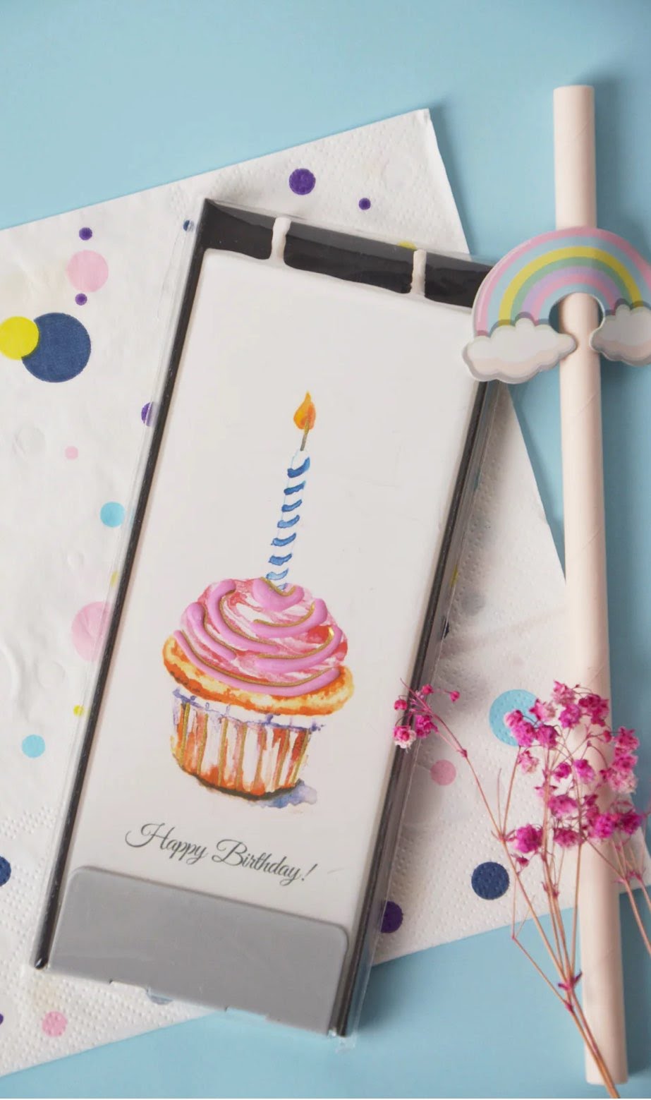 Flatyz Candle Happy Birthday Cupcake