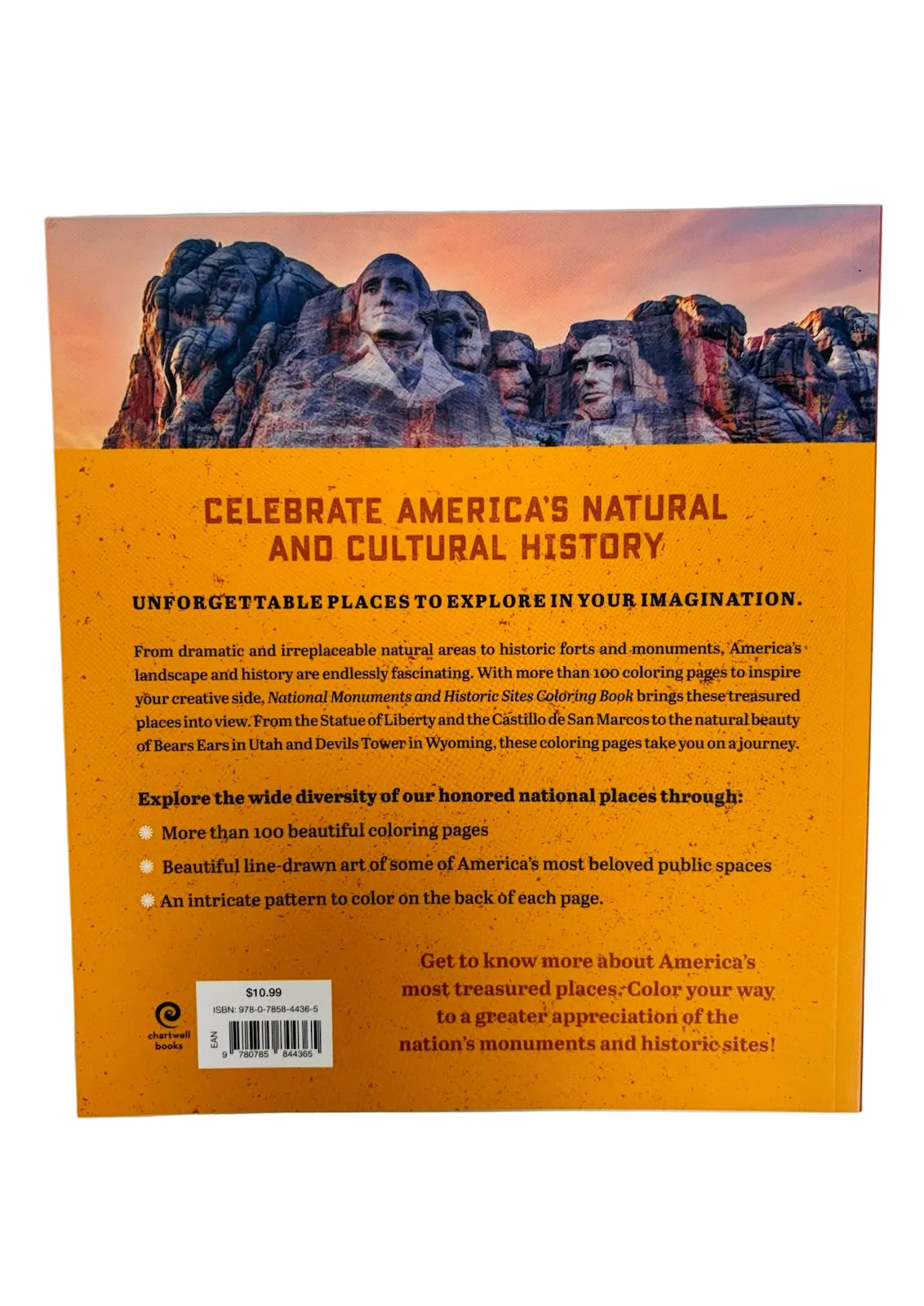 National Monuments &amp; Historical Sites Coloring Book