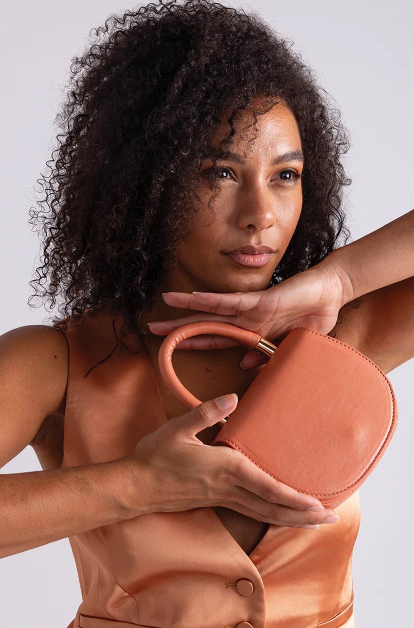 JEN &amp; CO. Santiago Vegan Mini Saddle Bag