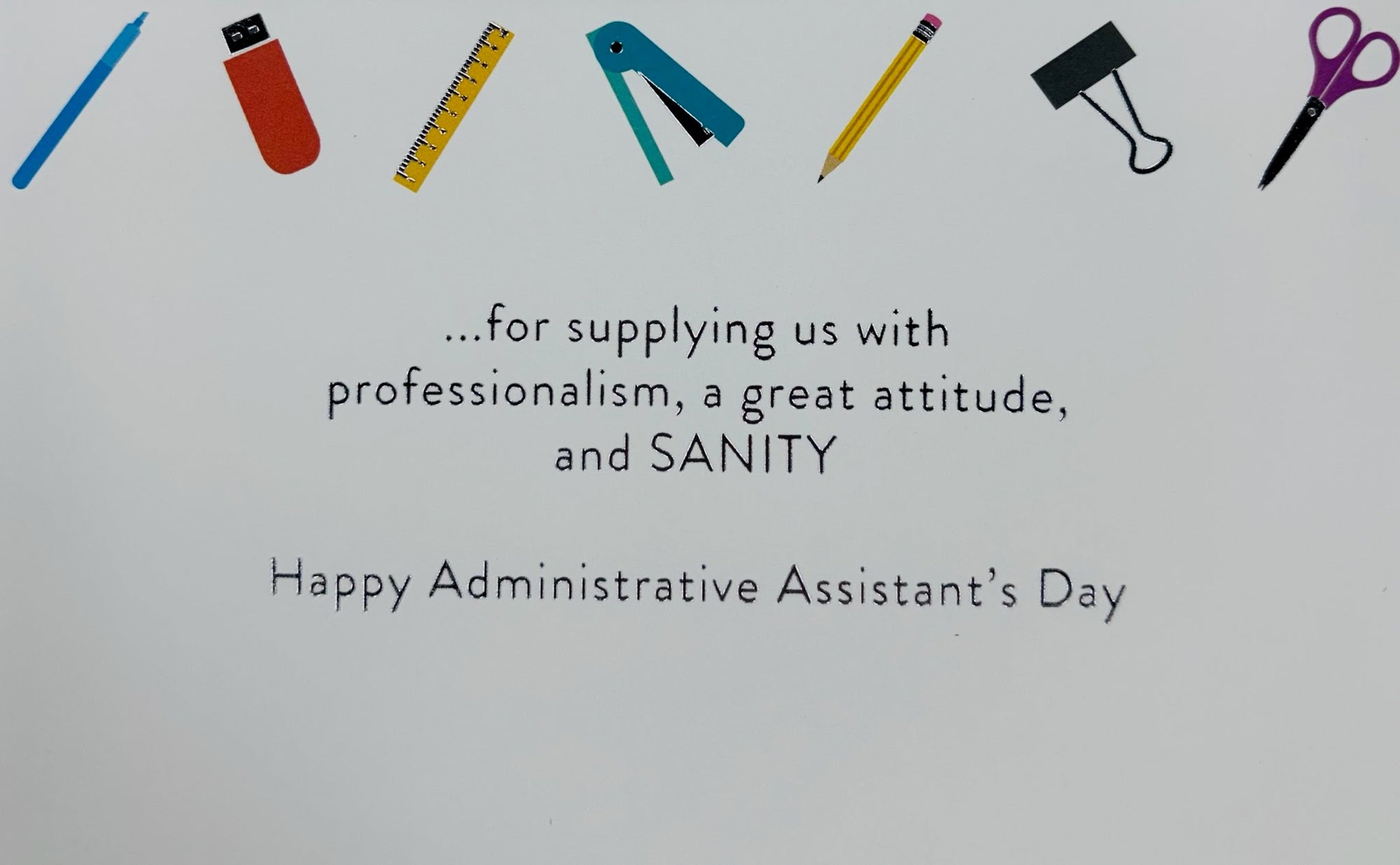 Papyrus Administrative Assistant Card