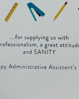 Papyrus Administrative Assistant Card