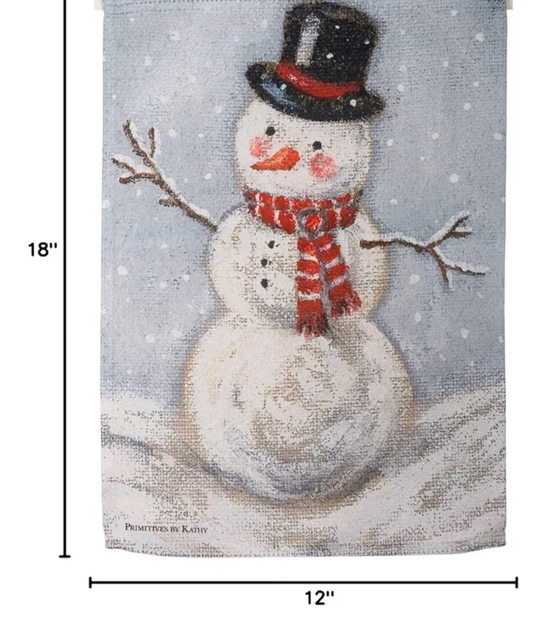 Snowman Garden Flag