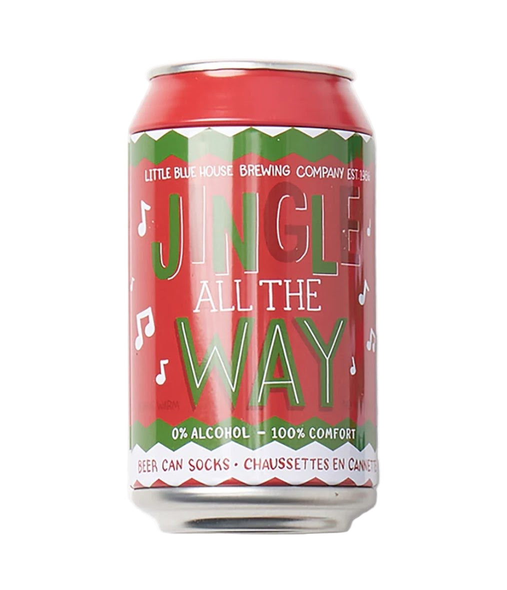 Jingle All The Way Beer Can Socks