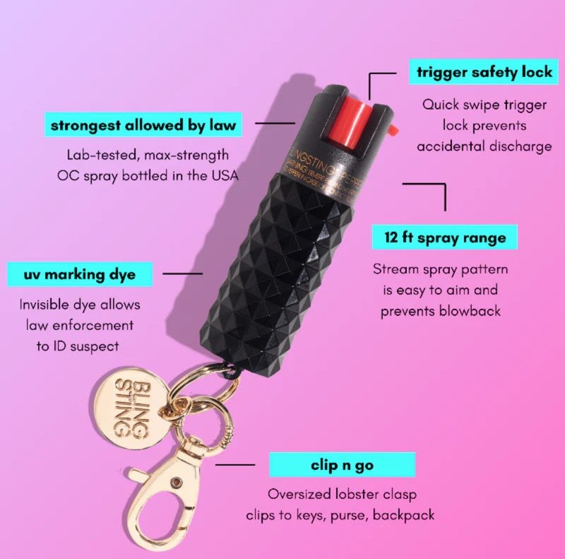 BLING STING Studded Pepper Spray