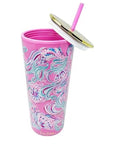 Lilly Pulitzer Don't Be Jelly Tumbler with Straw 203620