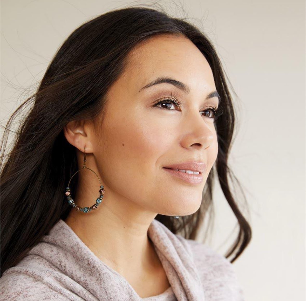 Sedona Beaded Hoop Earrings