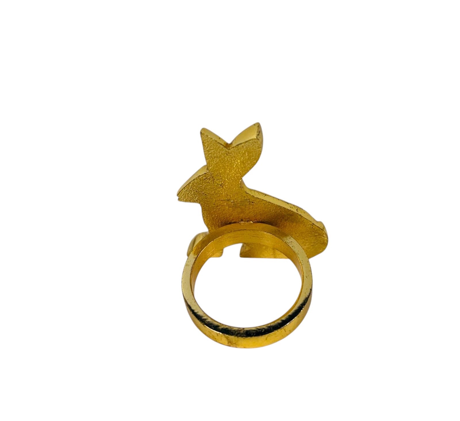 Gold Rabbit Napkin Ring