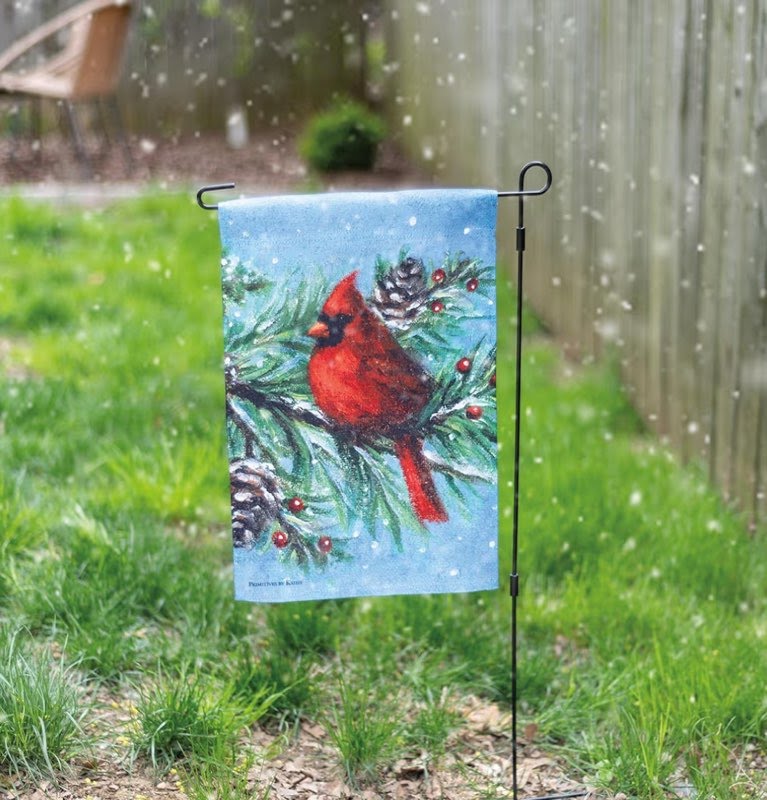 Cardinal Garden Flag