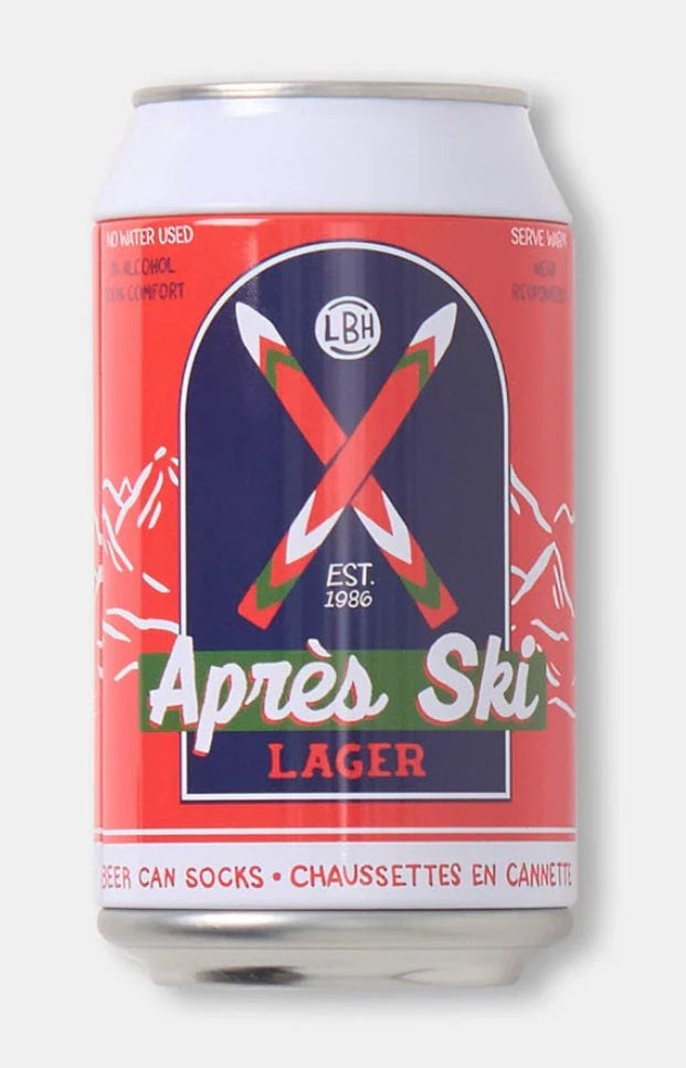Crossed Skis Beer Can Socks