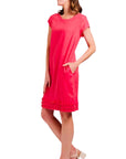 FOIL Linen Pleat Dreams Shift Dress 7895