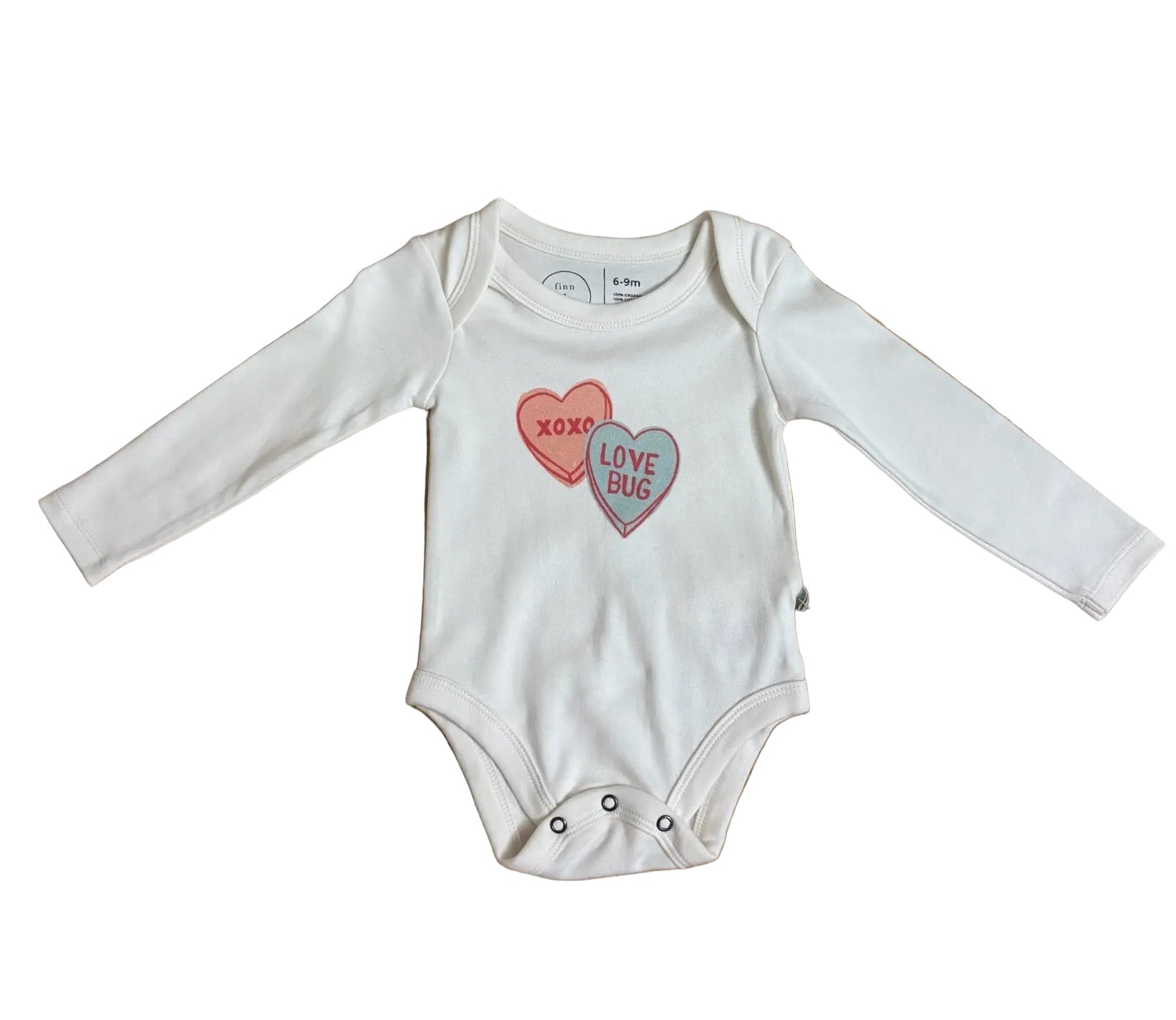 finn + emma XOXO Love Bug Onesie