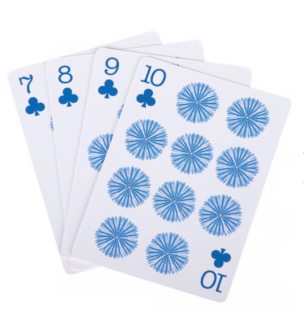 Caterpillar Floral Playing Cards